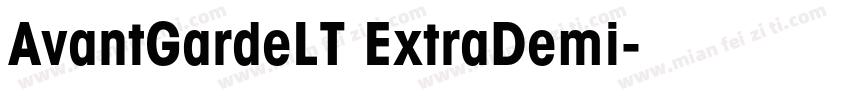 AvantGardeLT ExtraDemi字体转换